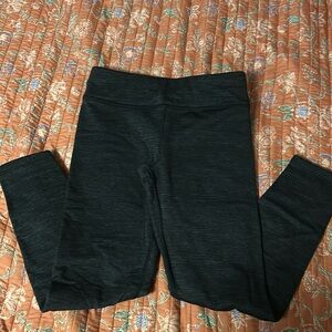dark grey athleta girl fleece lined leggings